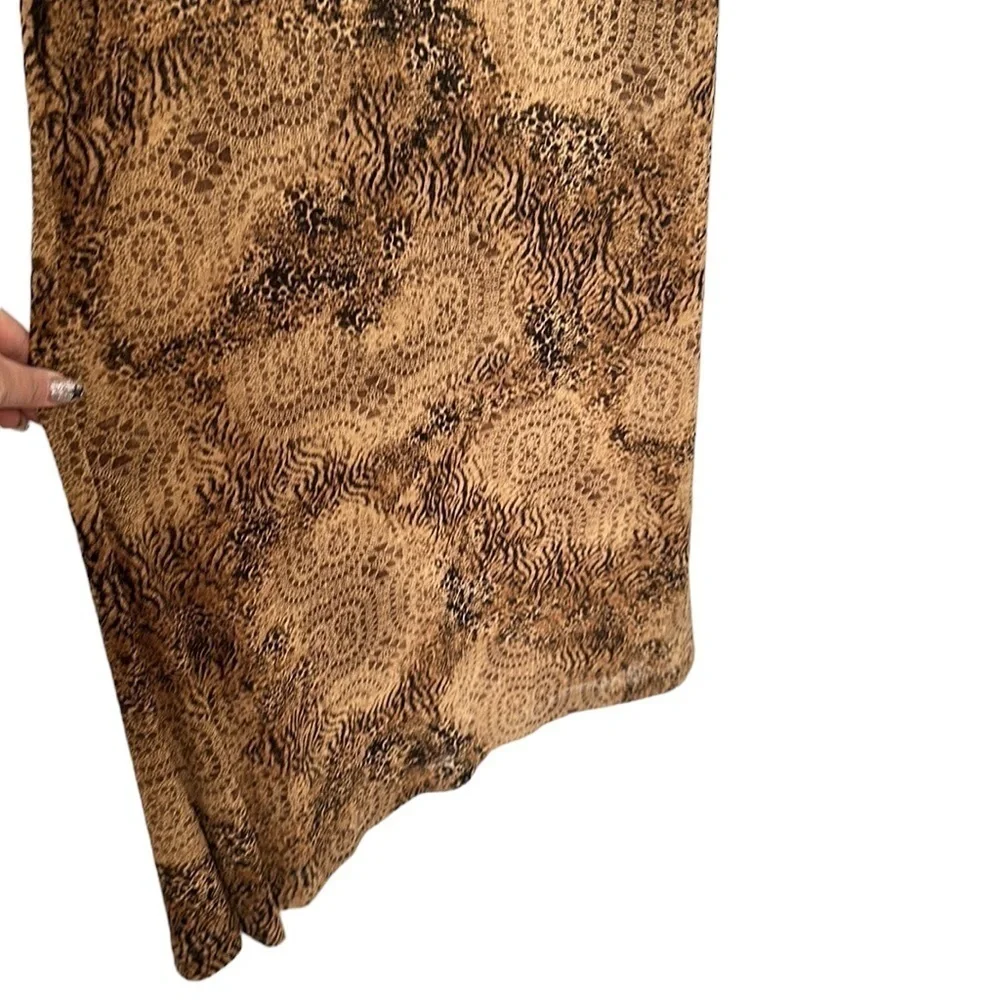 Joseph Ribkoff maxi full length dress animal print pattern mob wife luxury sz 10 - Picture 9 of 9